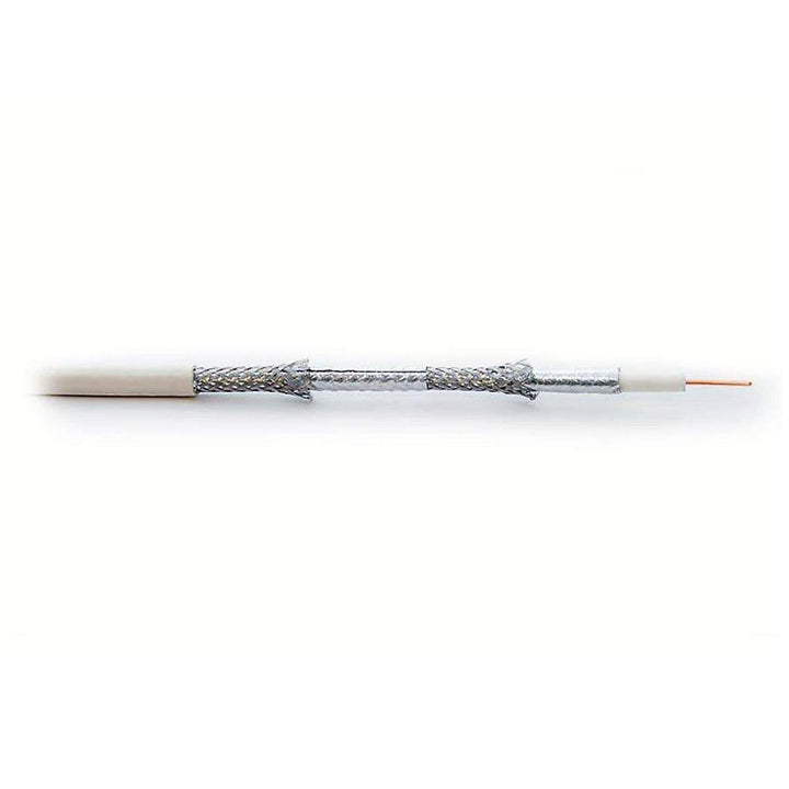 PremiumX 100m Basic Koaxialkabel 135dB 4-Fach geschirmt CCS Kupfer-Stahl Koaxkabel Antennenkabel Dig