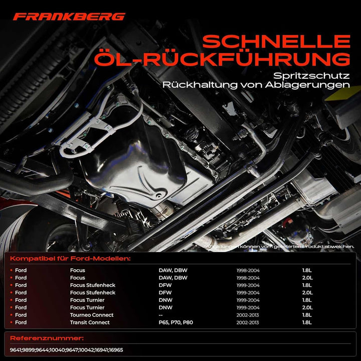 Frankberg Ölwanne für Focus DAW DBW DFW DNW Tourneo Transit P65 P70 P80 1.8L 2.0L Benzin 1998-2013 1