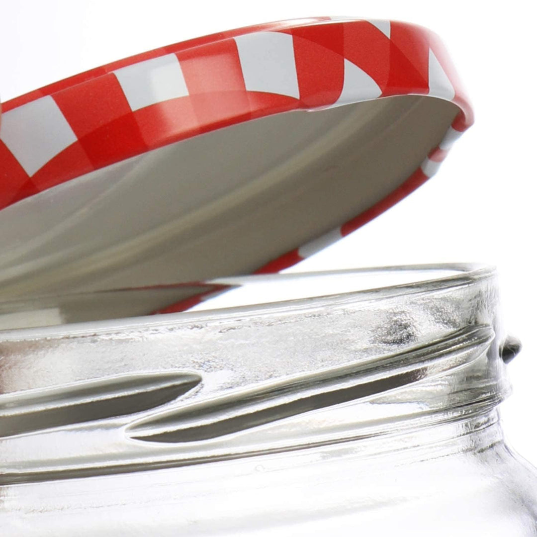 12 Joghurt- und Dessertgläser aus Glas mit Metalldeckel, 150 ml, Glasbehälter für Joghurt, Pudding,