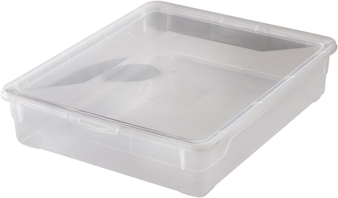 12x Aufbewahrungsboxen „Clear Box“ mit 9 Litern, 40,0 x 33,5 x 8,5 cm - transparent - stapelbar - Ku