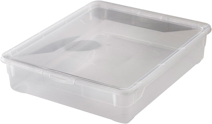 12x Aufbewahrungsboxen „Clear Box“ mit 9 Litern, 40,0 x 33,5 x 8,5 cm - transparent - stapelbar - Ku