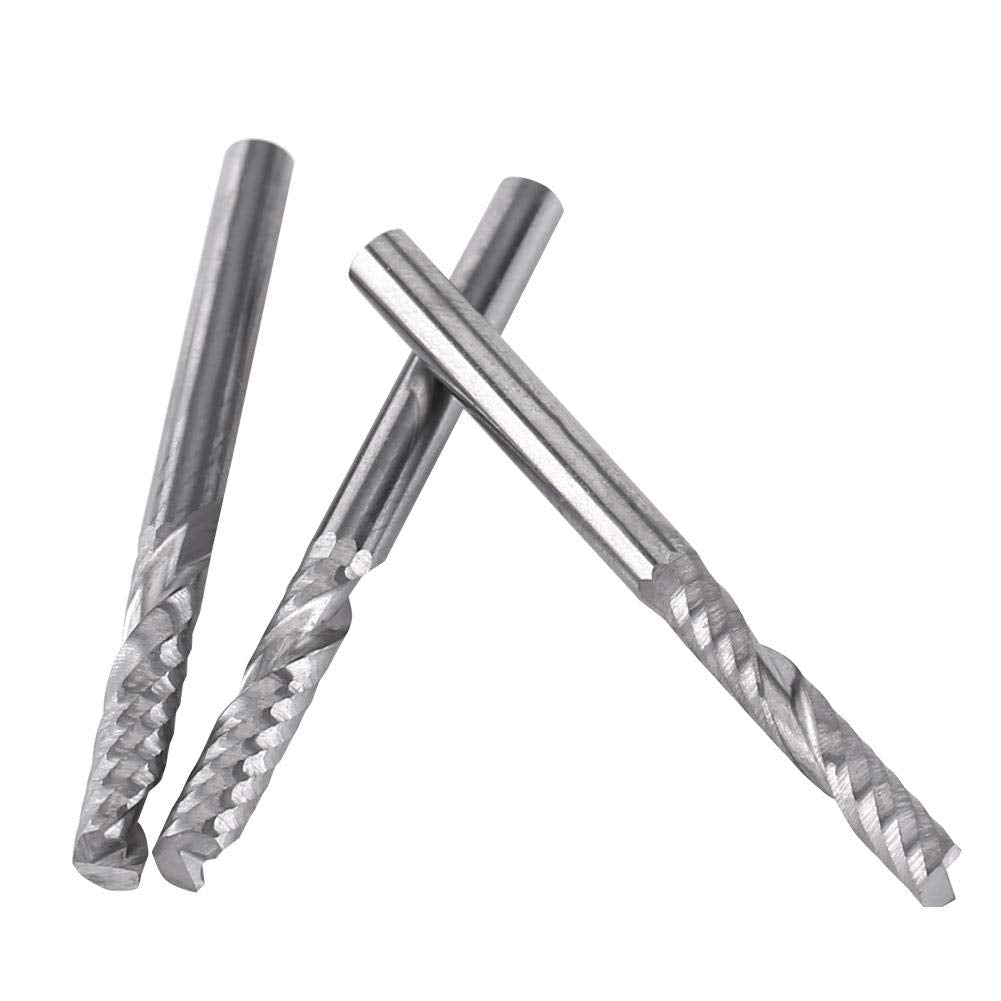 10 Stücke Hartmetall Spiral-fräser Einzelne Flöte Fräser CNC Fräser 4mm Schaft Zubehör Werkzeuge MEH