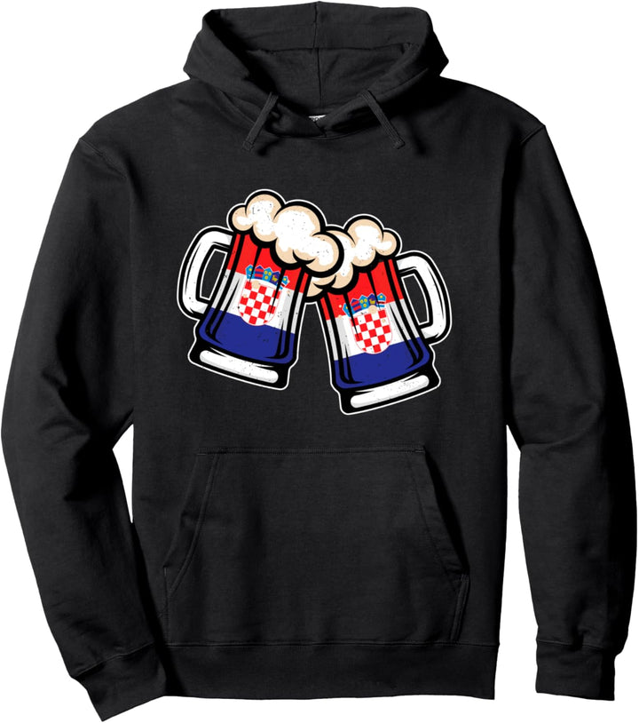 Kroatien-Flagge Bierkrug - cooles kroatisches Bier Pullover Hoodie