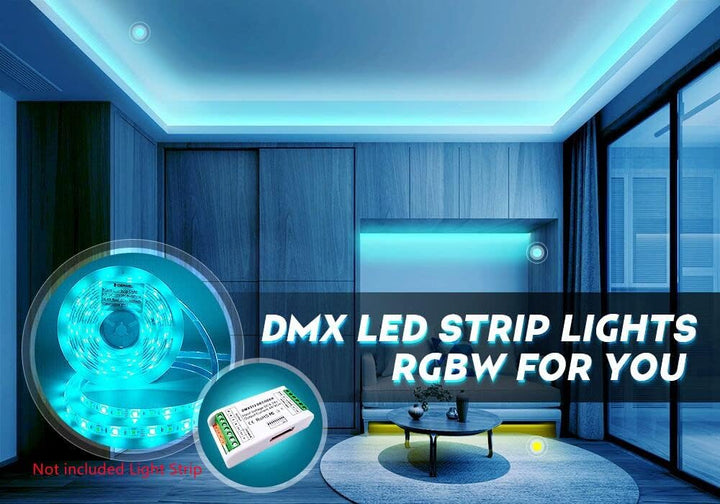 4 Kanal DMX Decoder,Mini16A RGB RGBW LED Strip Controller DMX 512 Decoder Dimmer Treiber für rgbw rg