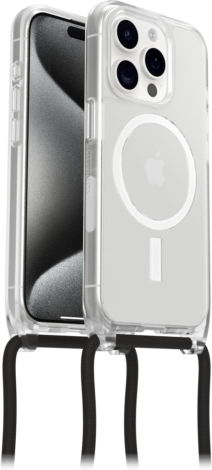 OtterBox React Necklace Hülle mit MagSafe für iPhone 15 Pro, ultraschlanke, schützende Hülle mit ver