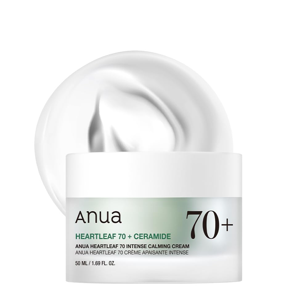 ANUA Heartleaf 70 Intensive beruhigende Creme mit Ceramid, Panthenol, Heartleaf-Extrakt, koreanische