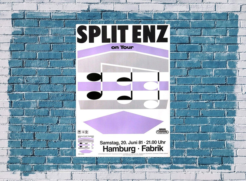 Split ENZ - One Step Ahead, Hamburg 1981 » Konzertplakat/Premium Poster | Live Konzert Veranstaltung