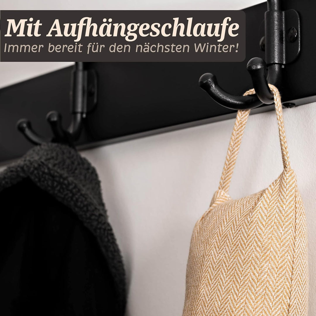 Praknu 2 Stück Zugluftstopper 90cm - Waschbarer Bezug - Energiesparend - Extra Schwer - Für Türen un