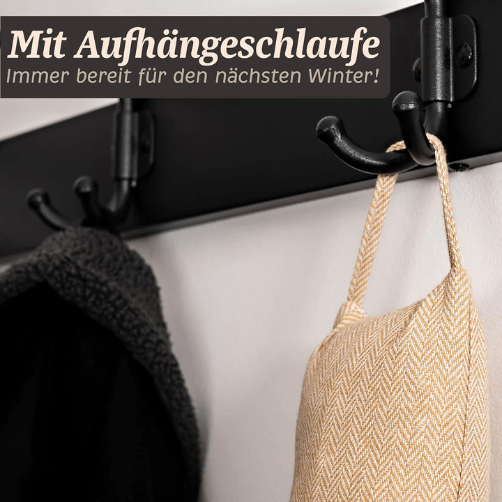 Praknu 2 Stück Zugluftstopper 90cm - Waschbarer Bezug - Energiesparend - Extra Schwer - Für Türen un