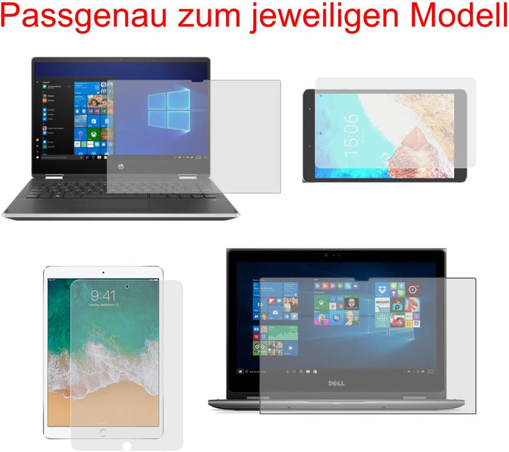 2x Schutzfolie kompatibel mit Dell Pro Rugged 14 Laptop antireflex, antifingerprint