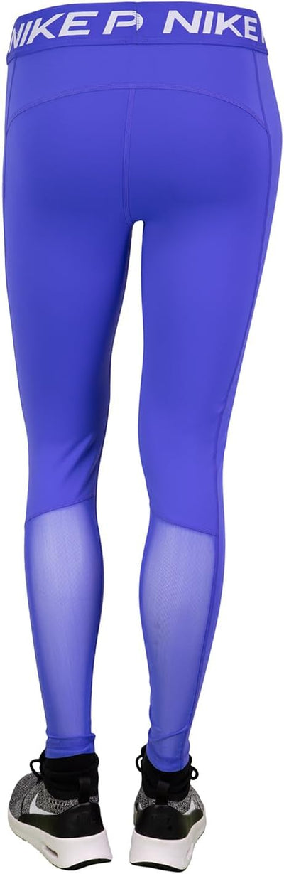 Nike Pro 365 Mid Waist Leggings Tights S Blue/White, S Blue/White