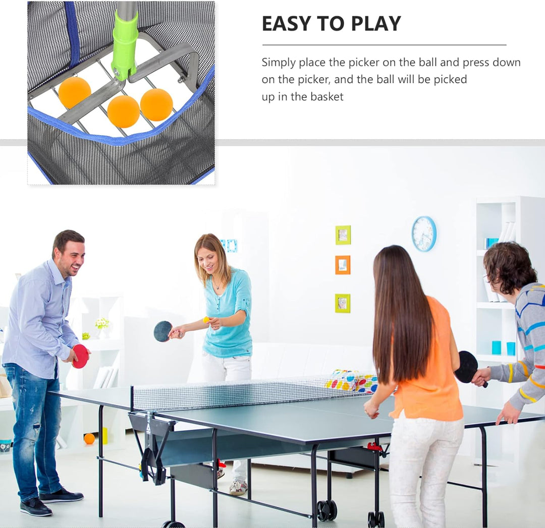 BESPORTBLE Verstellbarer Tischtennisball-Picker,Retriever Ball Pick Up，Tischtennisball-Tonabnehmerne