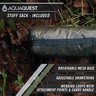 AQUAQUEST Safari wasserdichte Camping-Plane - Leichter Sonnenschutz oder Regenschutz - Wandern, Ruck