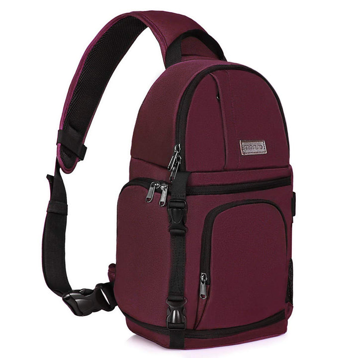 MOSISO Kameratasche Brust, DSLR/SLR/Spiegellose Kamera Rucksack Tasche Stossfester Fotografie Rucksa