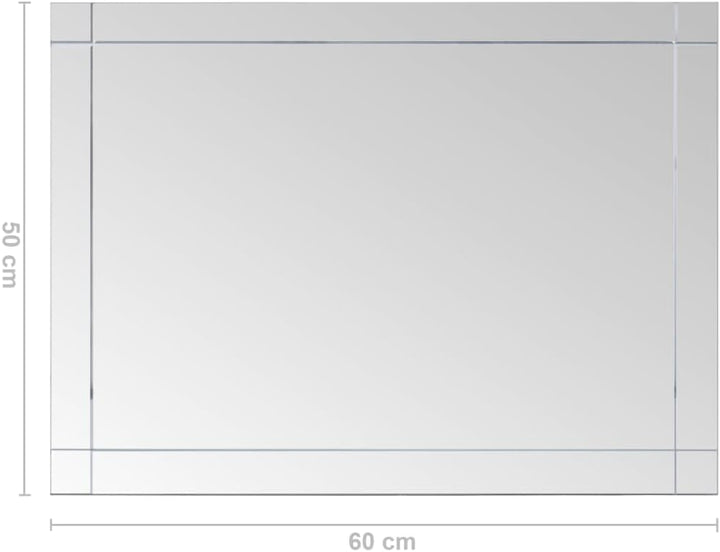 vidaXL Wandspiegel Spiegel Badspiegel Kosmetikspiegel Dekospiegel Schminkspiegel Badezimmerspiegel F