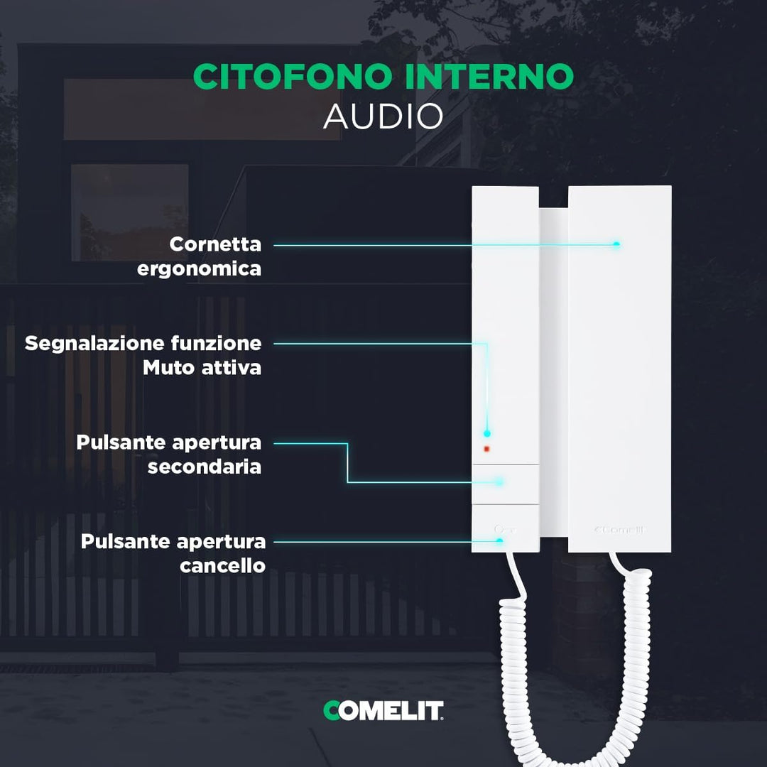 Kit Audio Analogique à 2 fils Ciao-Mini - KCA0061 - Comelit