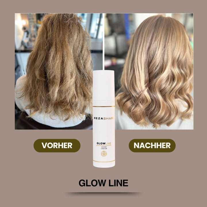 REZA SHARI Shine Cream 100ml - glättende Anti-Frizz Creme mit Hitzeschutz-Effekt für glattes & gesch
