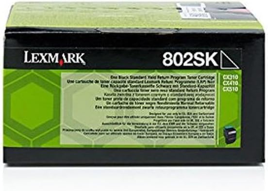 Lexmark 80C2SK0 Standard Capacity Toner Cartridge, schwarz Schwarz OneSize, Schwarz OneSize
