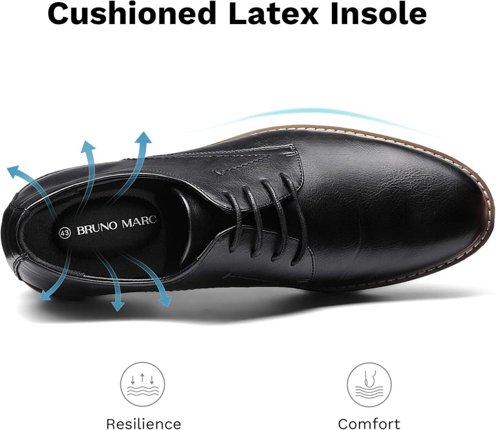 Bruno Marc Herren Anzugschuhe Klassischer Business Lederschuhe Schnürhalbschuhe Derby Oxfords Hochze
