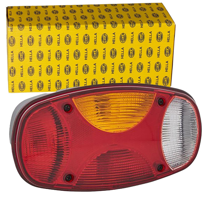 HELLA - Heckleuchte - Cargoluna - Glühlampe - 24V - Anbau/geschraubt - Lichtscheibenfarbe: mehrfarbi