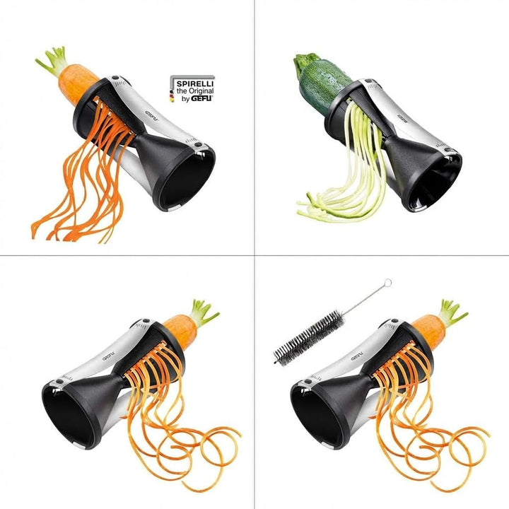 GEFU Spiralschneider SPIRELLI - Profi Spiral-Gemüseschneider für die Herstellung von Gemüse-Spaghett