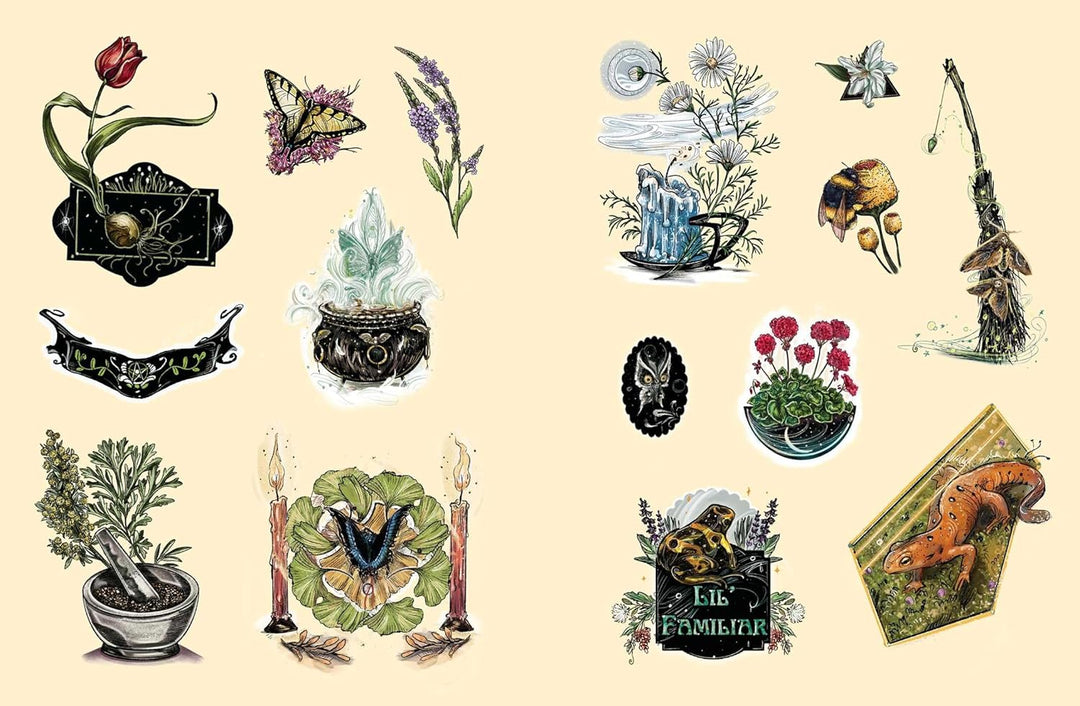 The Green Witch's Sticker Book: 600+ Enchanting Stickers Inspired by Green Magic (Green Witch Witchc