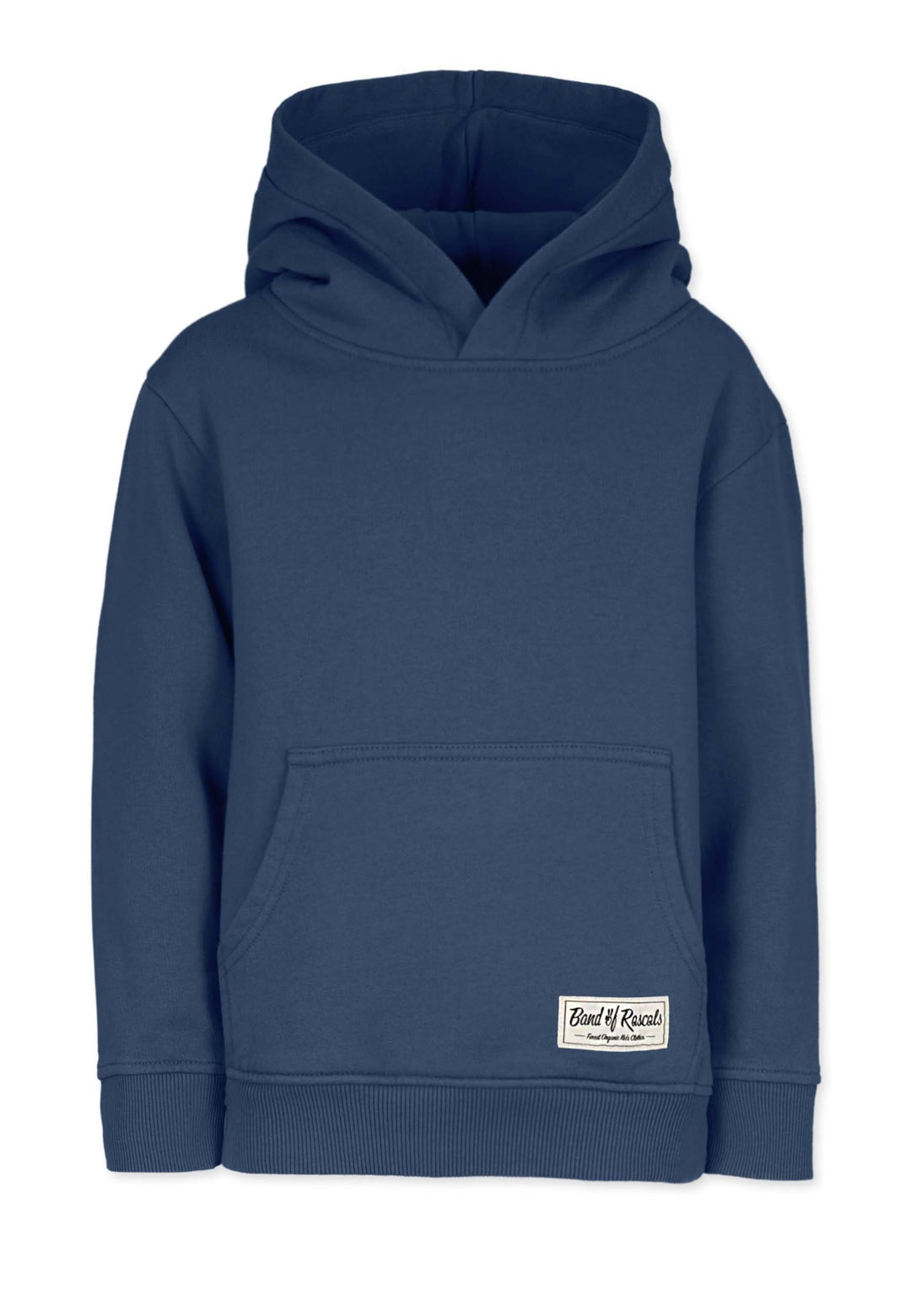 Band of Rascals Kinder Kapuzenpullover Plain aus Bio-Baumwolle 98-104 Blau, 98-104 Blau
