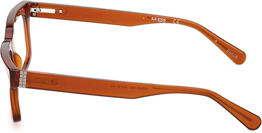 Guess GU8253 Brille, Shiny Light Brown, 53 Unisex Erwachsene, Shiny Light Brown