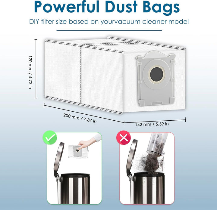 (20 Stück) X9 PRO Omni Ersatz Staubsaugerbeutel für Ecovacs Deebot X8 Pro OMNI/ T50 PRO Omni/ X8 Omn