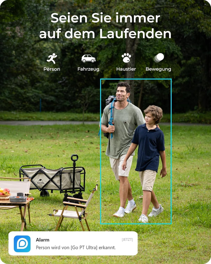 Reolink 4K 4G LTE Überwachungskamera Aussen mit SIM Karte Ohne WLAN, 355°&140° PTZ Solar Kamera Outd