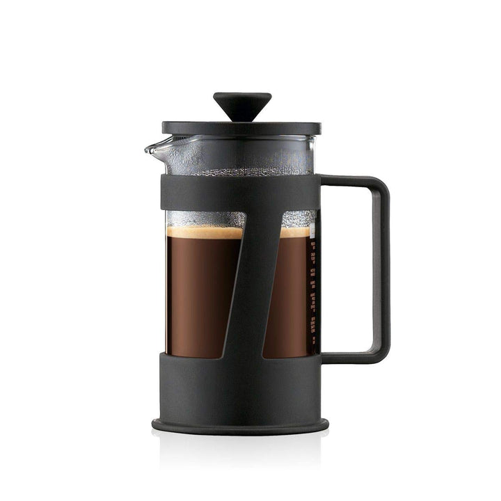 Bodum CREMA Kaffeebereiter (French Press System, Permanent Edelstahl-Filter, Sicherheits-Deckel, 0,3