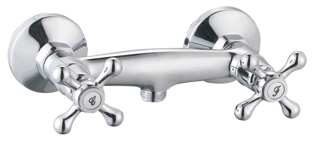 Rousseau 4040123, Chrom Beverley Mischbatterie für Dusche