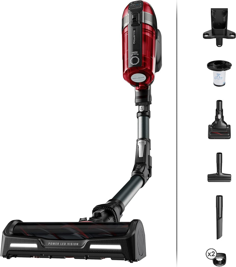 Rowenta X-Force Flex 12.60 Animal, Kabelloser Staubsauger mit Tierhaar-Zubehör, Flex-Gelenk, bis zu