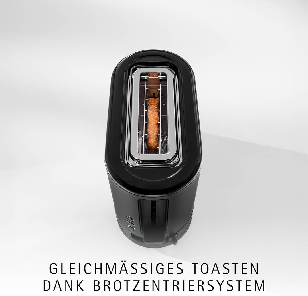 WMF Küchenminis 1-Scheiben Toaster mit Brötchenaufsatz, für 1 XXL-Scheibe, Auftau-Funktion, Langschl