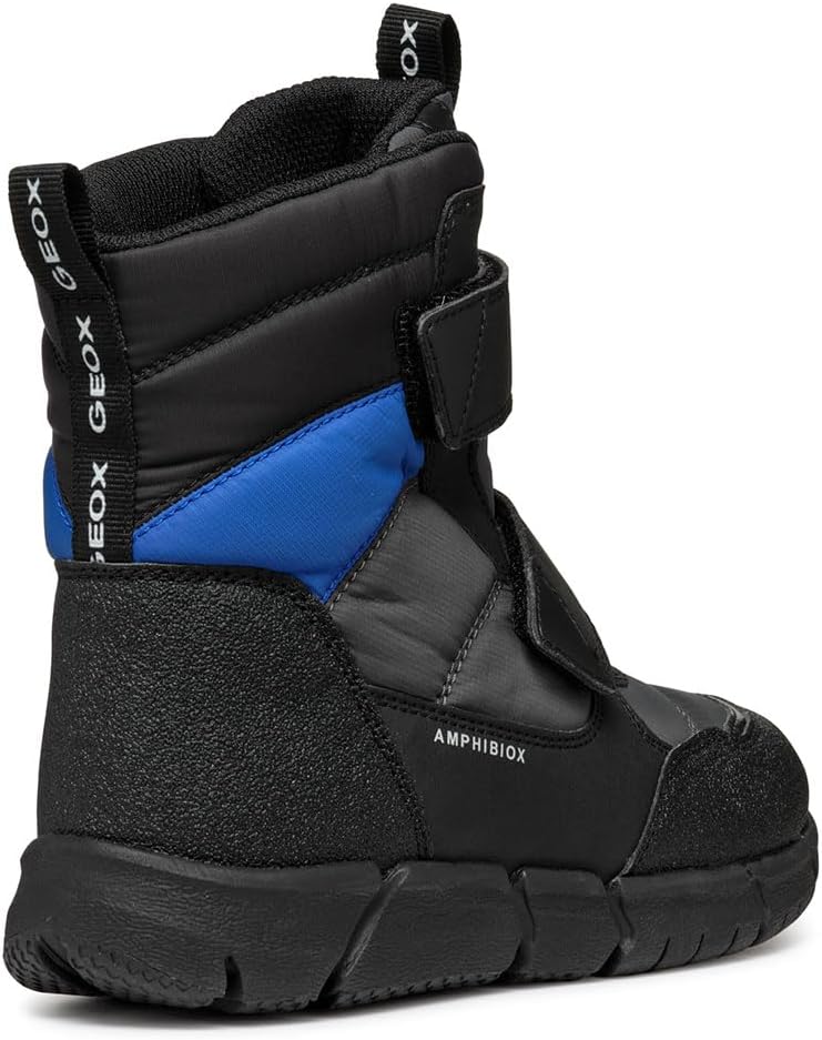 Geox Jungen J Flexyper Boy B ABX Ankle Boot, Dk Grey Royal