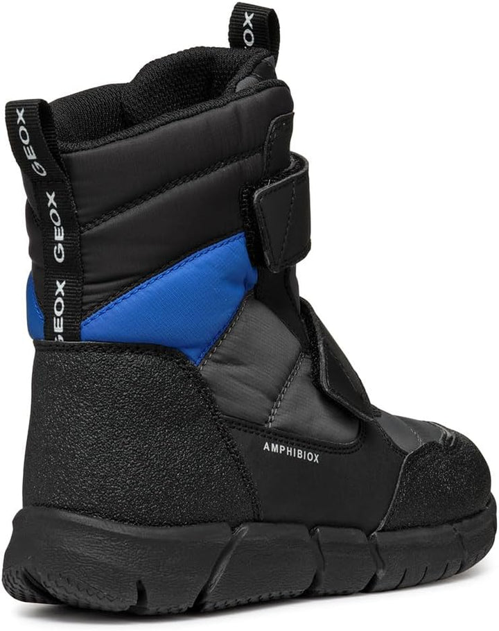 Geox Jungen J Flexyper Boy B ABX Ankle Boot, Dk Grey Royal