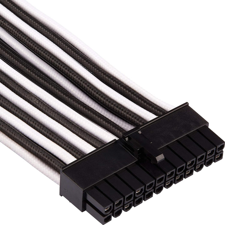 Corsair Premium Sleeved Netzteil Pro-Kabel-Set Typ4 (Generation 4-Serie) Weiss/Schwarz Pro-Set Weiss