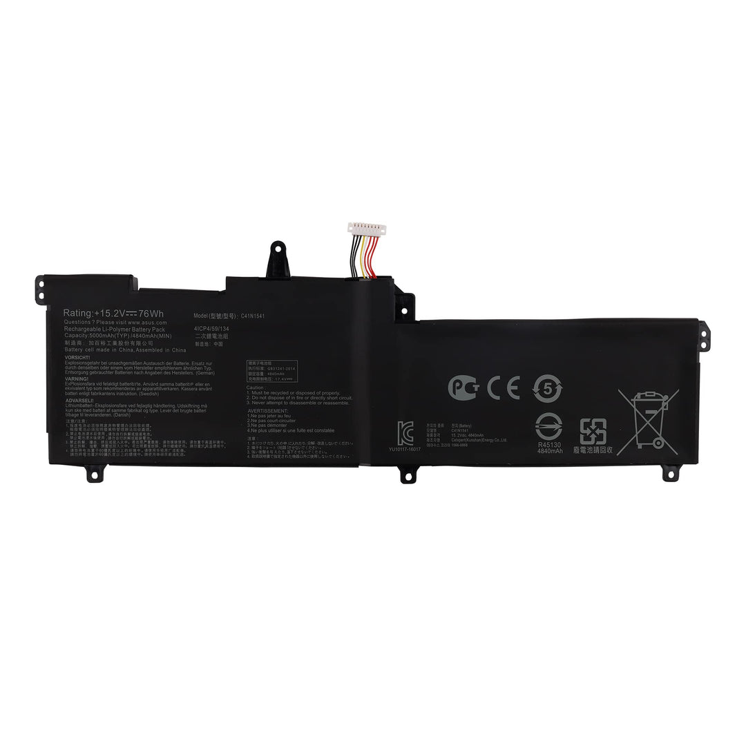 Vvsialeek C41N1541 76WH Ersatz Laptop Akku Kompatibel Für ROG Strix GL702V GL702VT GL702VM1A