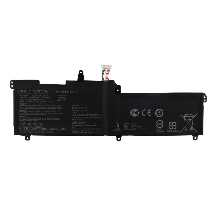 Vvsialeek C41N1541 76WH Ersatz Laptop Akku Kompatibel Für ROG Strix GL702V GL702VT GL702VM1A