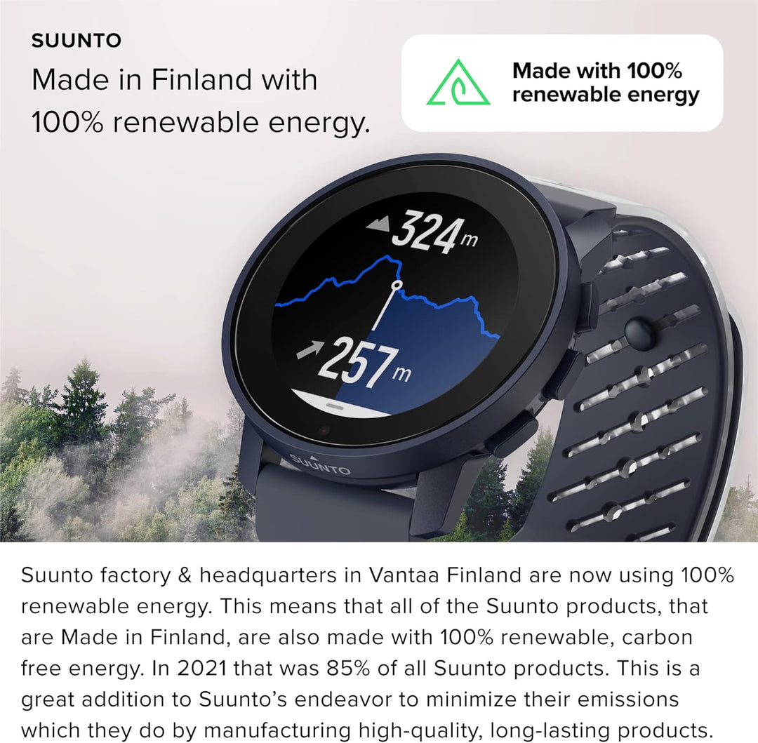 SUUNTO 9 Peak Multisport Uhr - Robust Outdoor Smartwatch, Saphirglas Bildschirm &amp; 100m Wasserdicht,