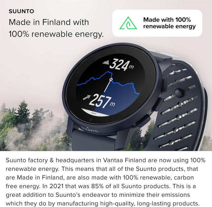 SUUNTO 9 Peak Multisport Uhr - Robust Outdoor Smartwatch, Saphirglas Bildschirm &amp; 100m Wasserdicht,