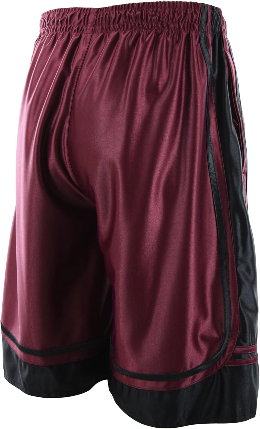 Herren-Basketball-Shorts mit Reissverschlusstaschen 3XL 609-burgunderrot, 3XL 609-burgunderrot