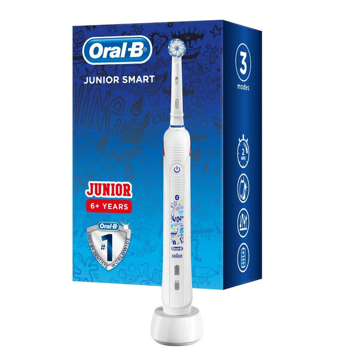 Oral-B Junior Smart Elektrische Zahnbürste/Electric Toothbrush für Kinder ab 6 Jahren, 3 Putzmodi &
