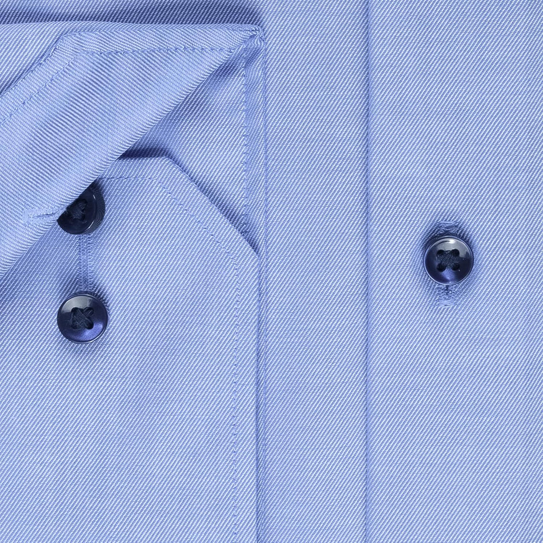 ETERNA Hemd Langarm | Comfort Fit | Bügelfrei, Knitterfrei | 100% Baumwolle 44 ´blau-14´, 44 ´blau-1