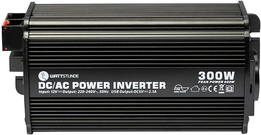 WATTSTUNDE 300W / 600W 12V reiner Sinus Spannungswandler WS12/300SI, WS12/300SI