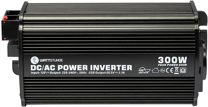 WATTSTUNDE 300W / 600W 12V reiner Sinus Spannungswandler WS12/300SI, WS12/300SI