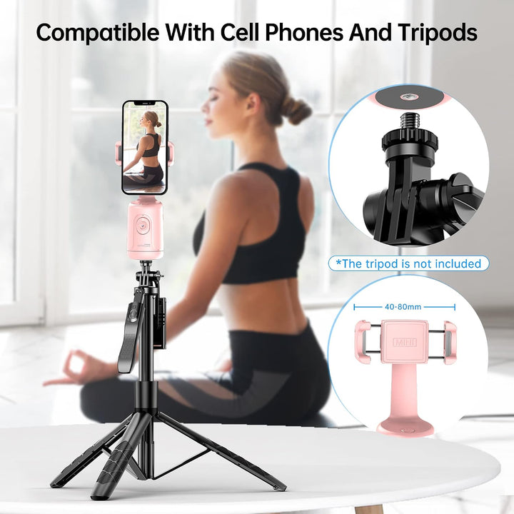 Auto Face Tracking Stativ, 360° Rotation Smart Tracking Telefonhalter, Keine App nötig, Smart Gesich