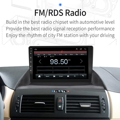 EZoneTronics Android 10.1 Autoradio Stereo für BMW X3 E83 2004-2010 9 Zoll Touchscreen High Definiti