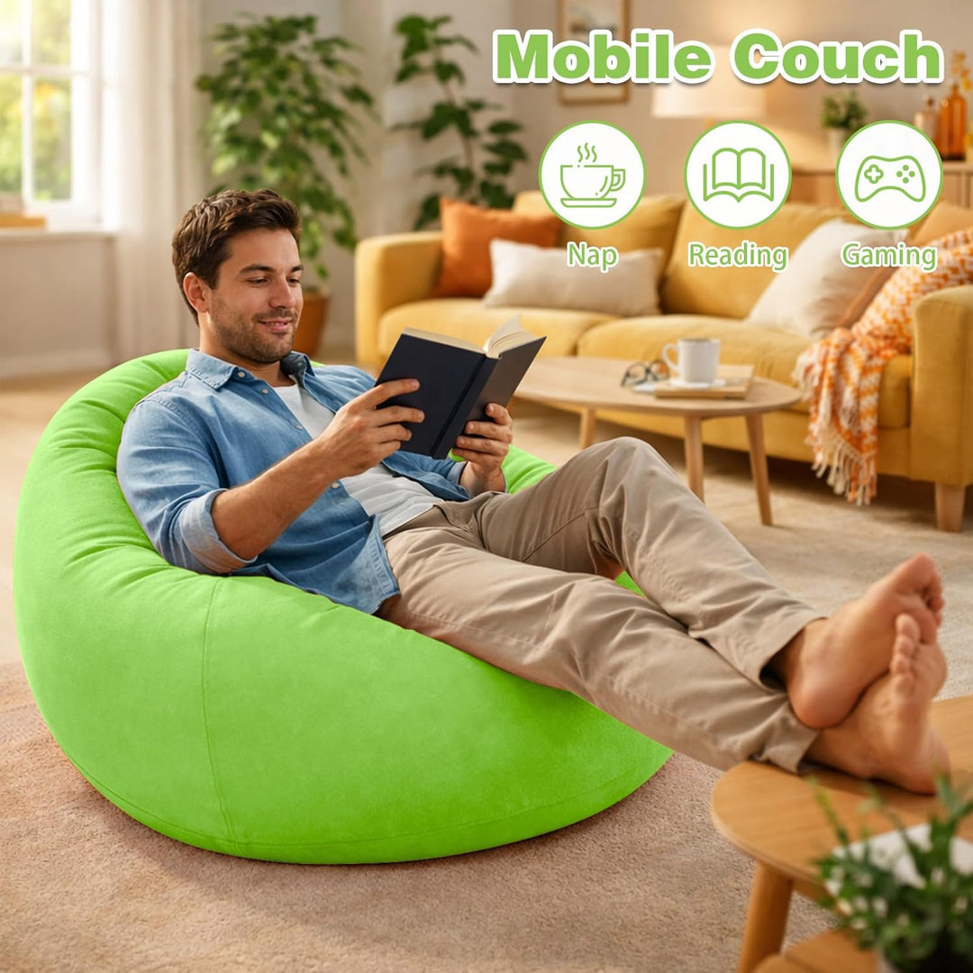 Aufblasbarer Sitzsack - 103x60cm Aufblasbares Sofa, Aufblasbarer Outdoor|Indoor-Sessel, Wohnzimmer L