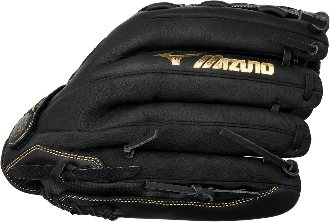 Mizuno Premier Slowpitch Softball-Handschuh-Serie Linke Hand Wurf 12,5 Zoll U-Netz mit Schottenkaro,